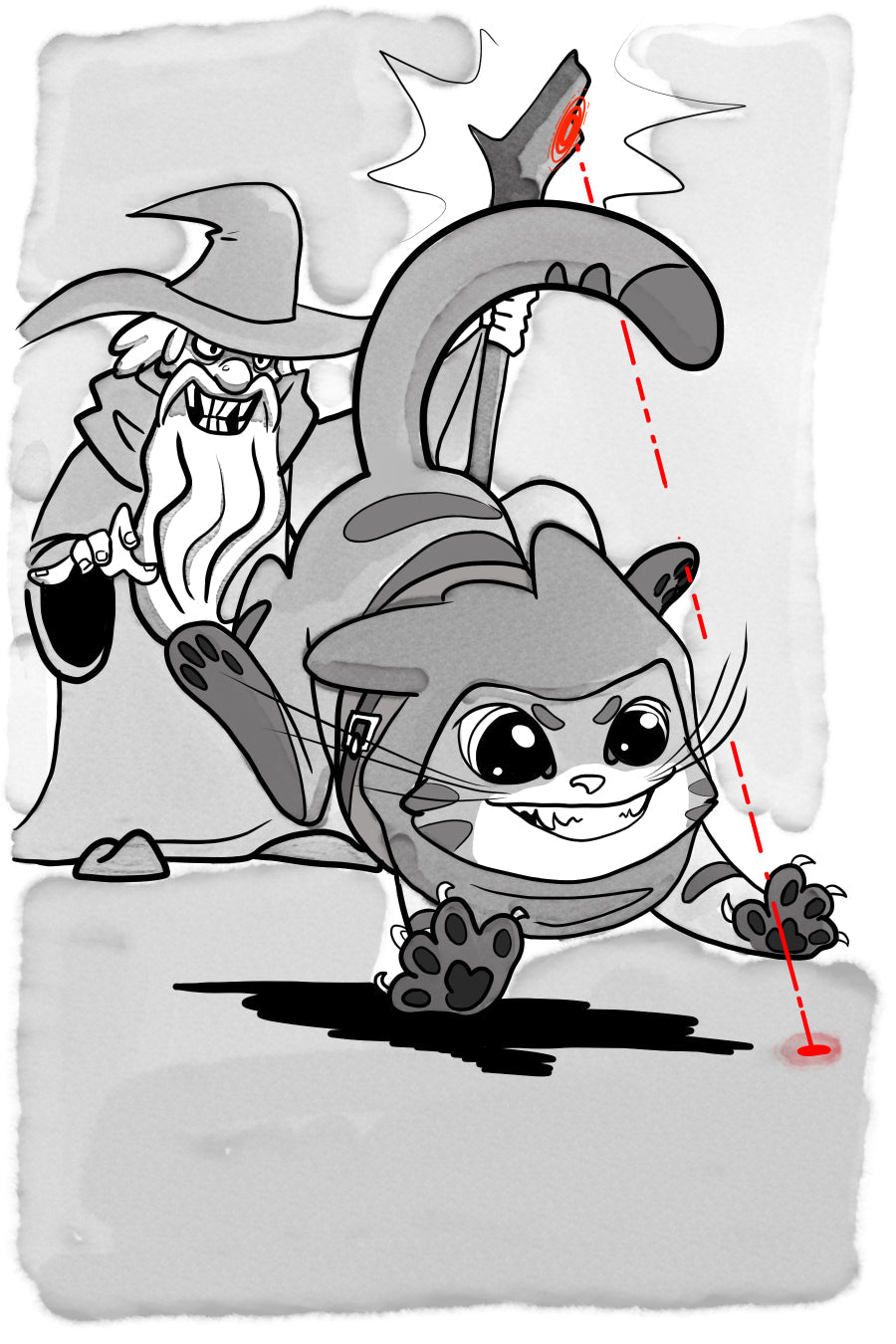Holy Dot of Feline Distraction