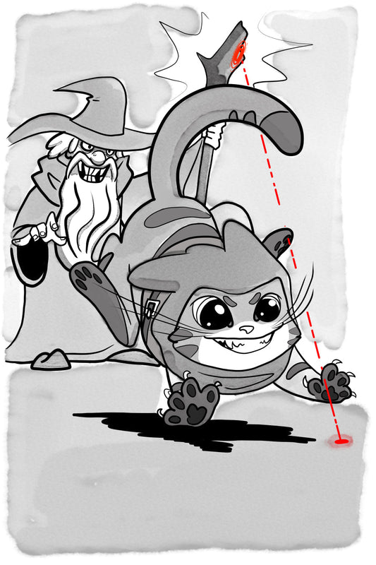 Holy Dot of Feline Distraction