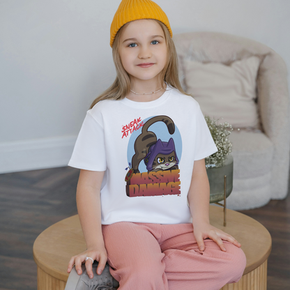Geno the Halfling Rogue "Sneak Attack for MASSIVE DAMAGE" Kid's T-Shirt