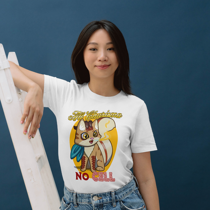 Bennie the Dragonborn Barbarian "All Charisma, No Cell" T-Shirt