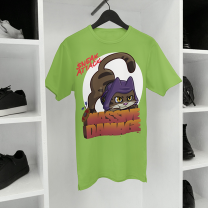 Geno the Halfling Rogue "Sneak Attack for MASSIVE DAMAGE" T-Shirt