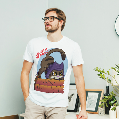 Geno the Halfling Rogue "Sneak Attack for MASSIVE DAMAGE" T-Shirt