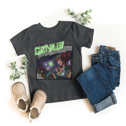 Blinky the Girl Genius Tee – STEM Nerdy Cute Kid Shirt