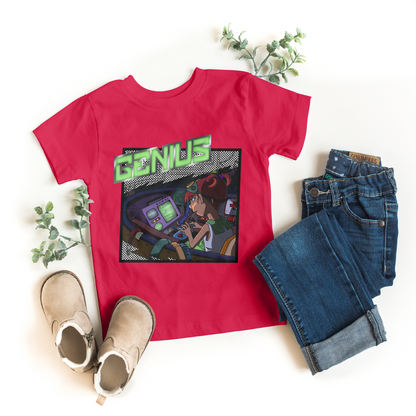 Blinky the Girl Genius Tee – STEM Nerdy Cute Kid Shirt