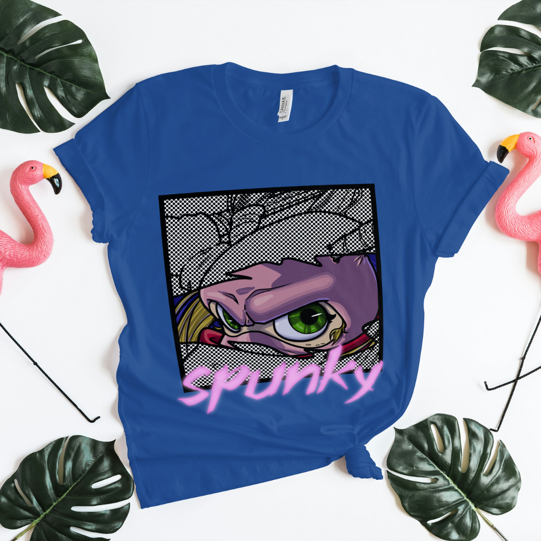 pinky the street ninja "spunky" cute anime tee