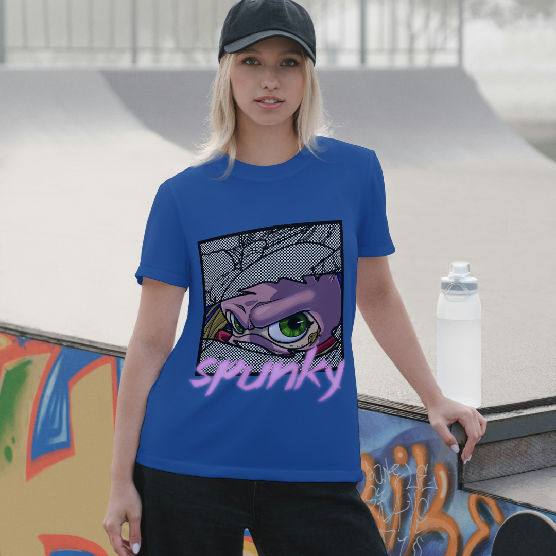 pinky the street ninja "spunky" cute anime tee