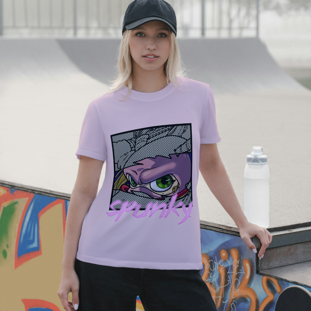 pinky the street ninja "spunky" cute anime tee