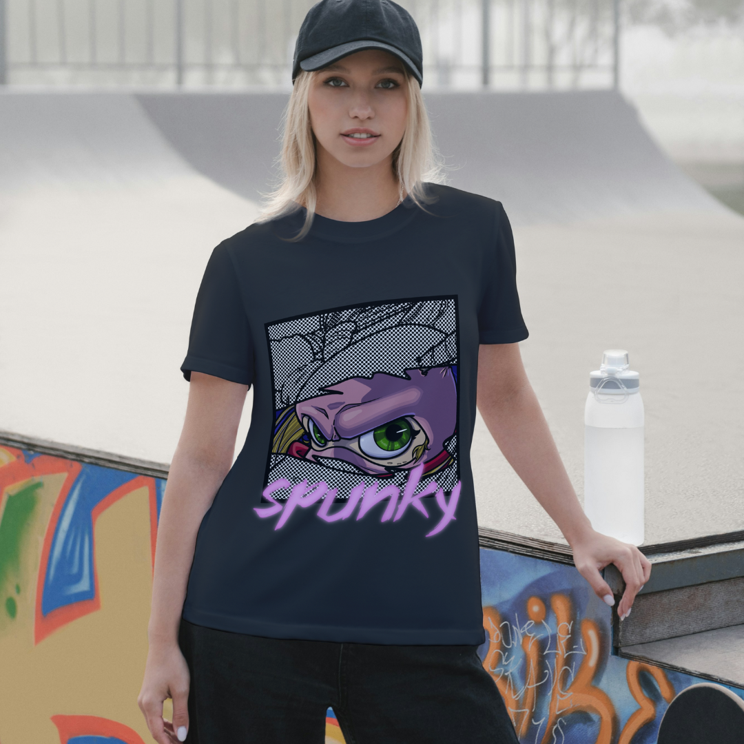 pinky the street ninja "spunky" cute anime tee
