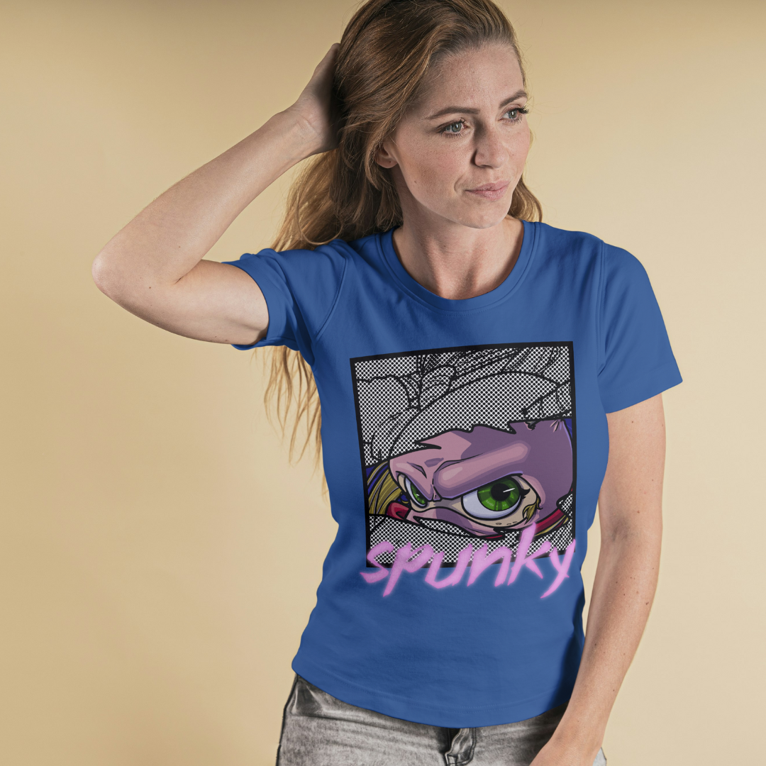 pinky the street ninja "spunky" cute anime tee