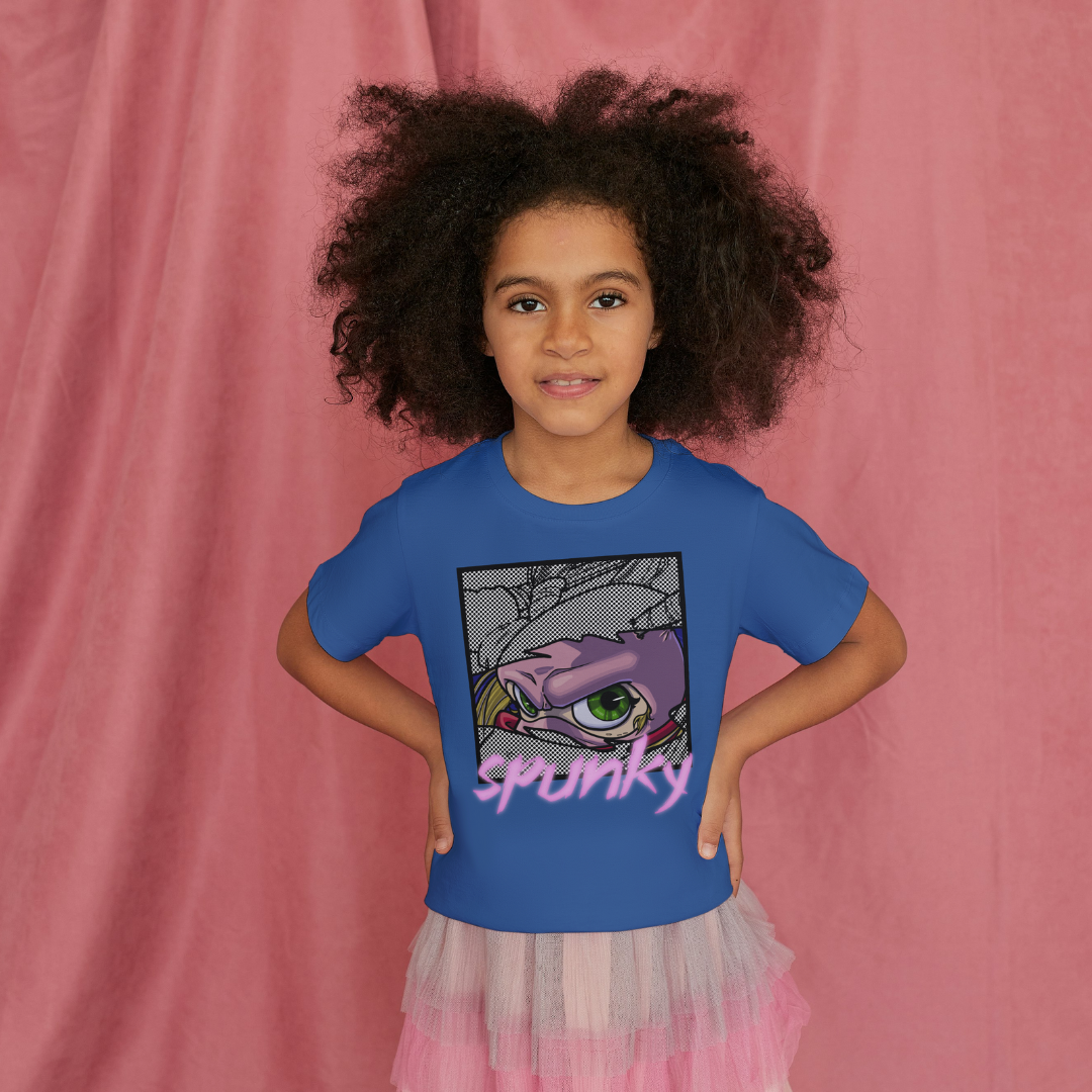 pinky the street ninja "spunky" kid’s tee – cute ninja shirt