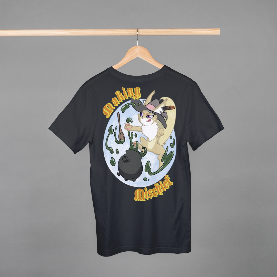 cleo the elven sorceress "making mischief" kid's t-shirt
