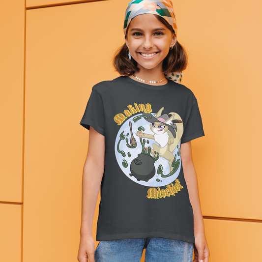 Cleo the Elven Sorceress "Making Mischief" Kid's T-Shirt